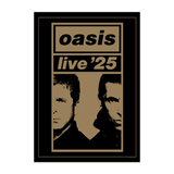Gold Half Faces Live '25 Poster