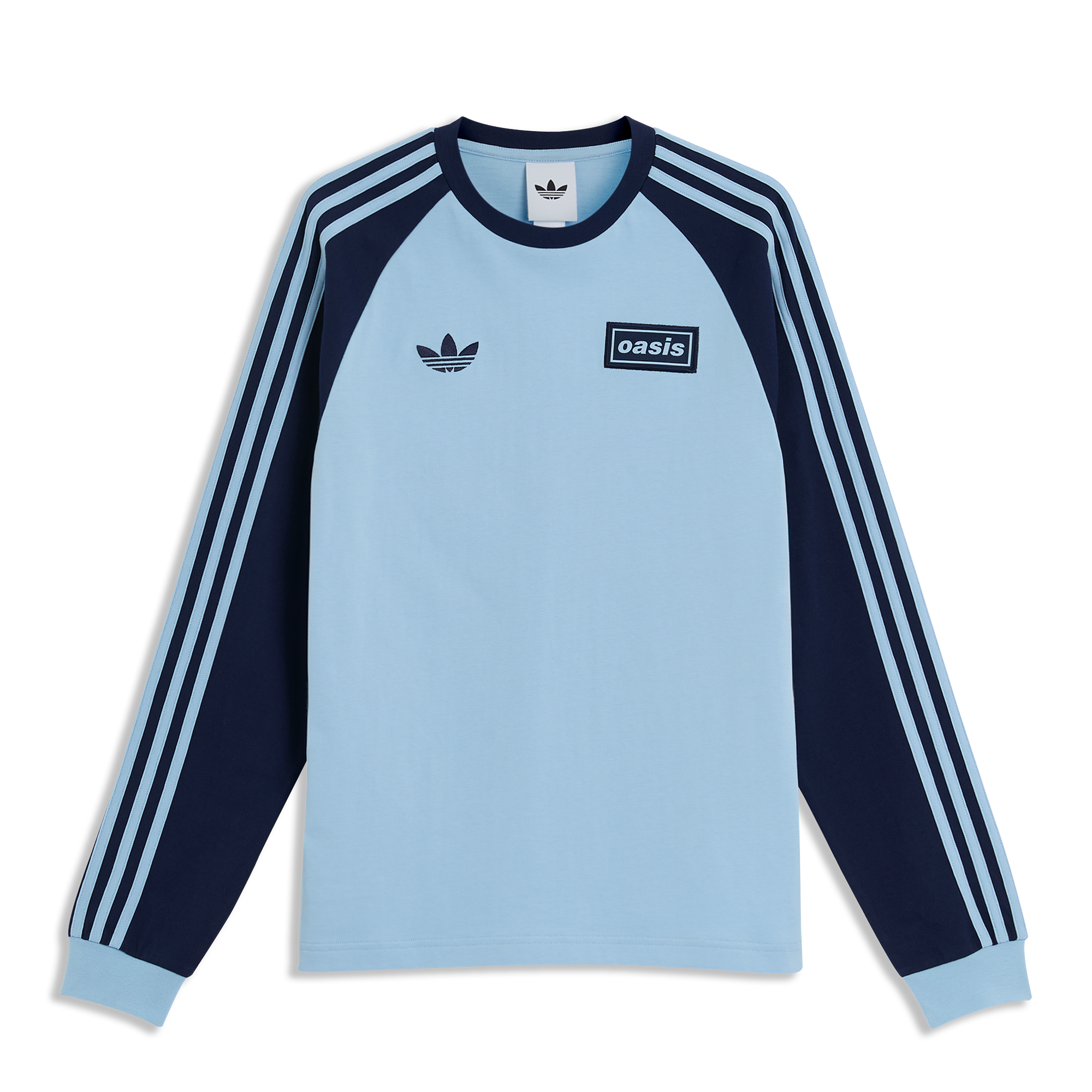 Live '25 adidas 3 Stripes Long Sleeve T-Shirt Sky/Indigo