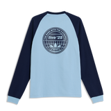 Live '25 adidas 3 Stripes Long Sleeve T-Shirt Sky/Indigo
