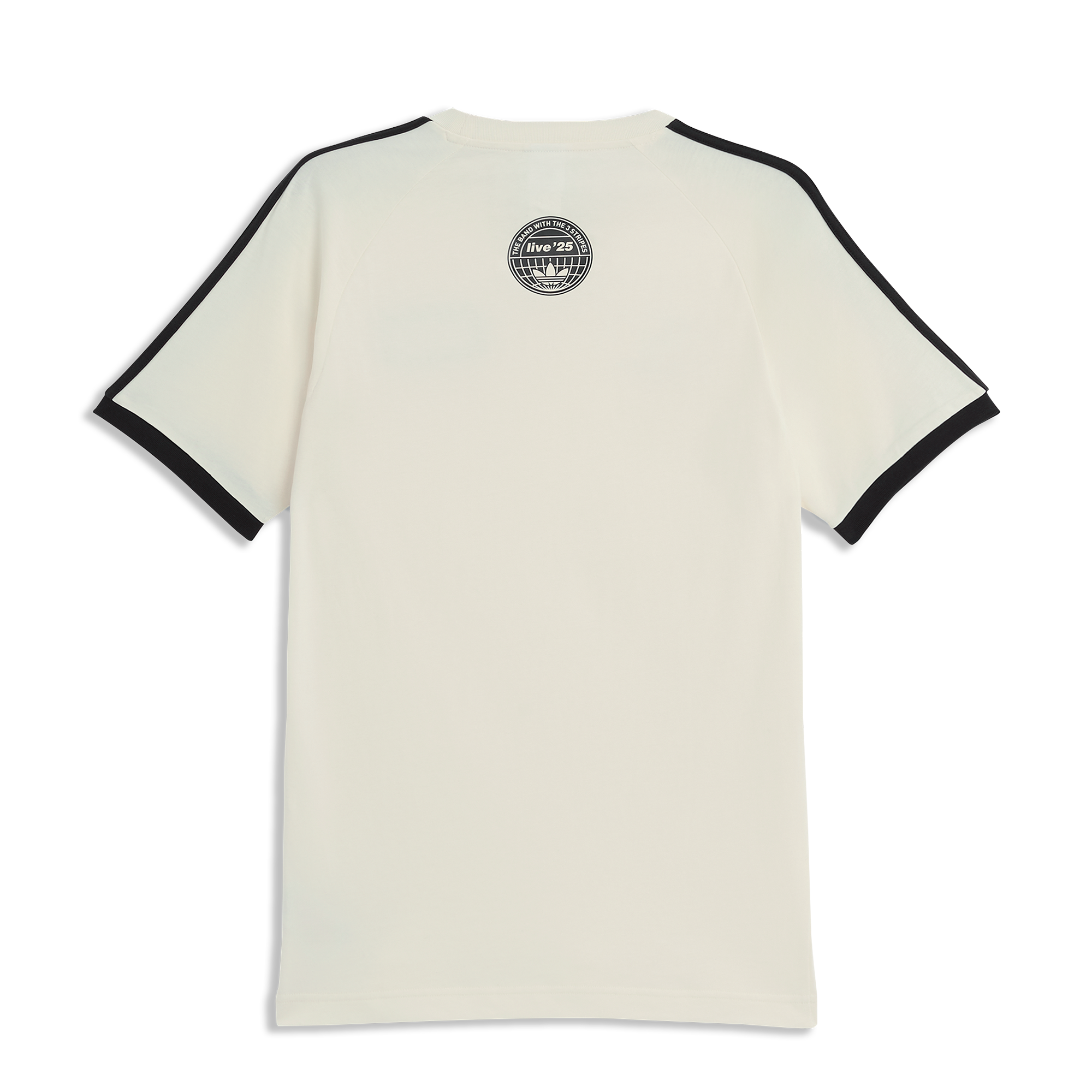 Live '25 adidas 3 Stripes T-Shirt Cream/Black