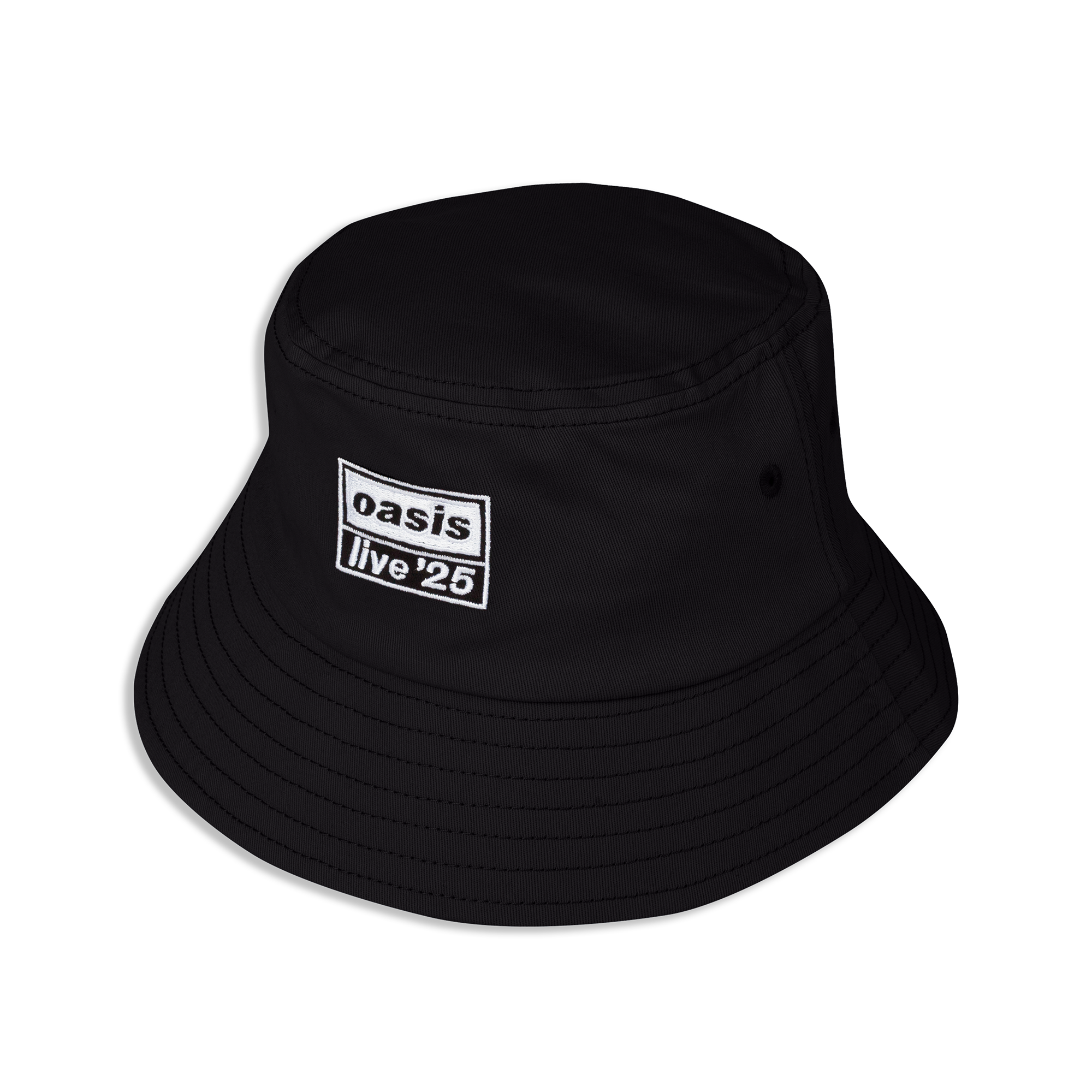 Live '25 Embroidered Logo Bucket Hat Black