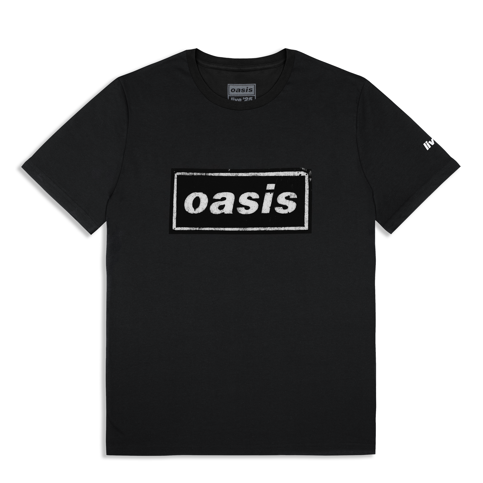 Live '25 Stencil Logo T-Shirt Black