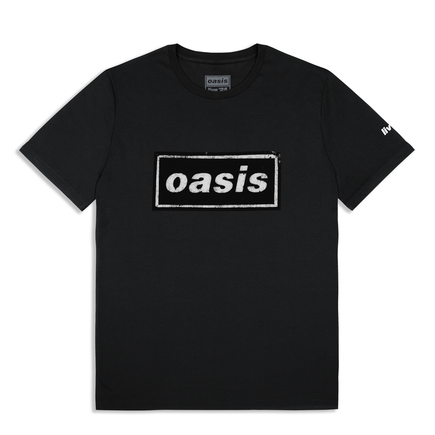 Live '25 Stencil Logo T-Shirt Black – Aus Oasis Live 2025