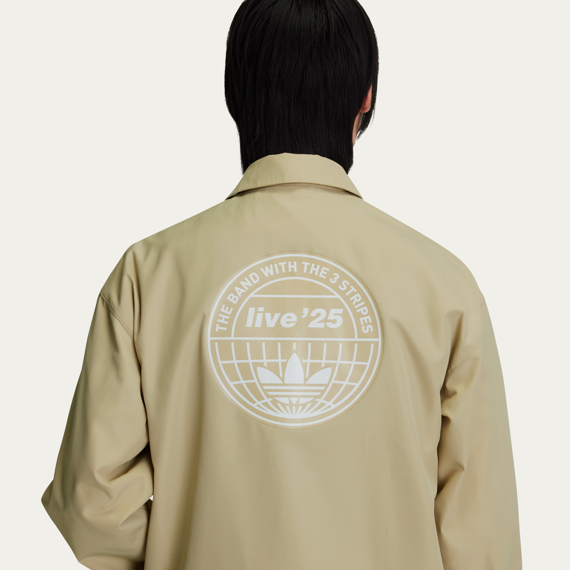Live '25 adidas Coach Jacket Stone