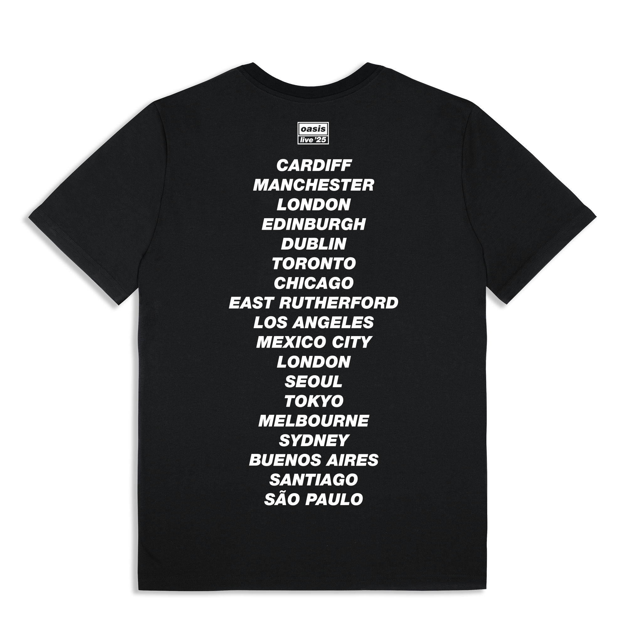 Live '25 Cut Out Photo Tour T-Shirt Black