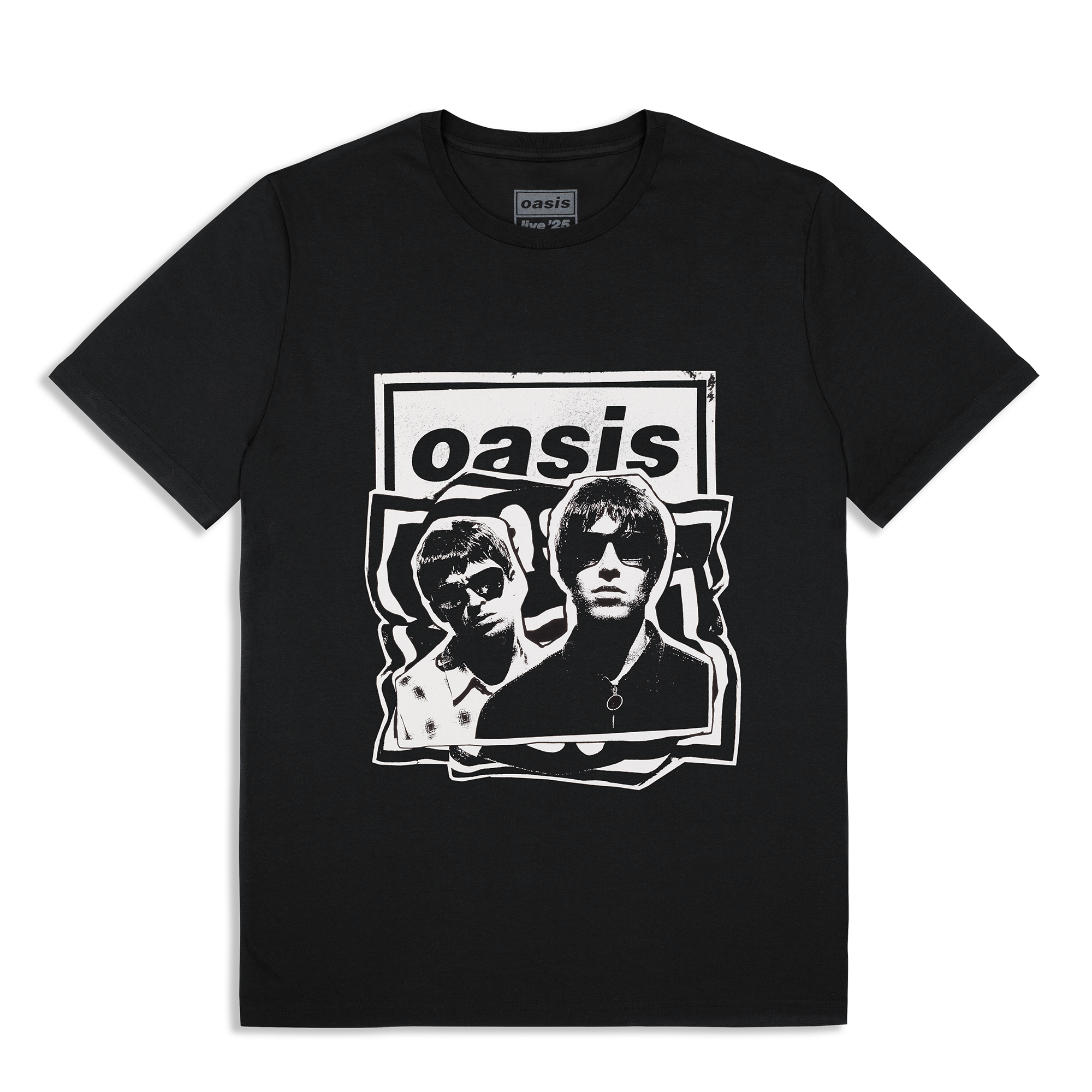 Live '25 Cut Out Photo Tour T-Shirt Black – Aus Oasis Live 2025