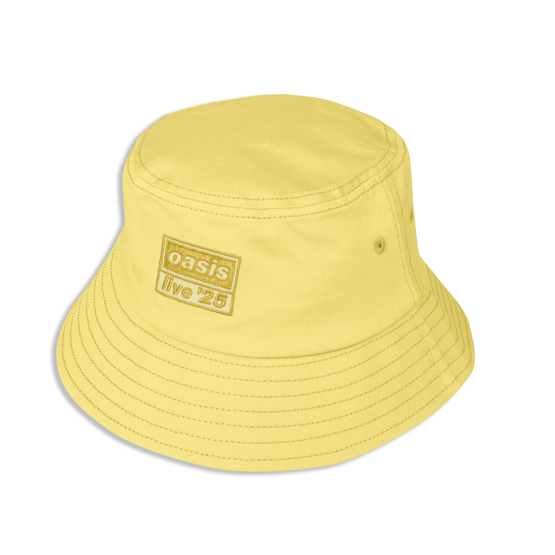 Live '25 Embroidered Logo Bucket Hat Butter Yellow – Aus Oasis