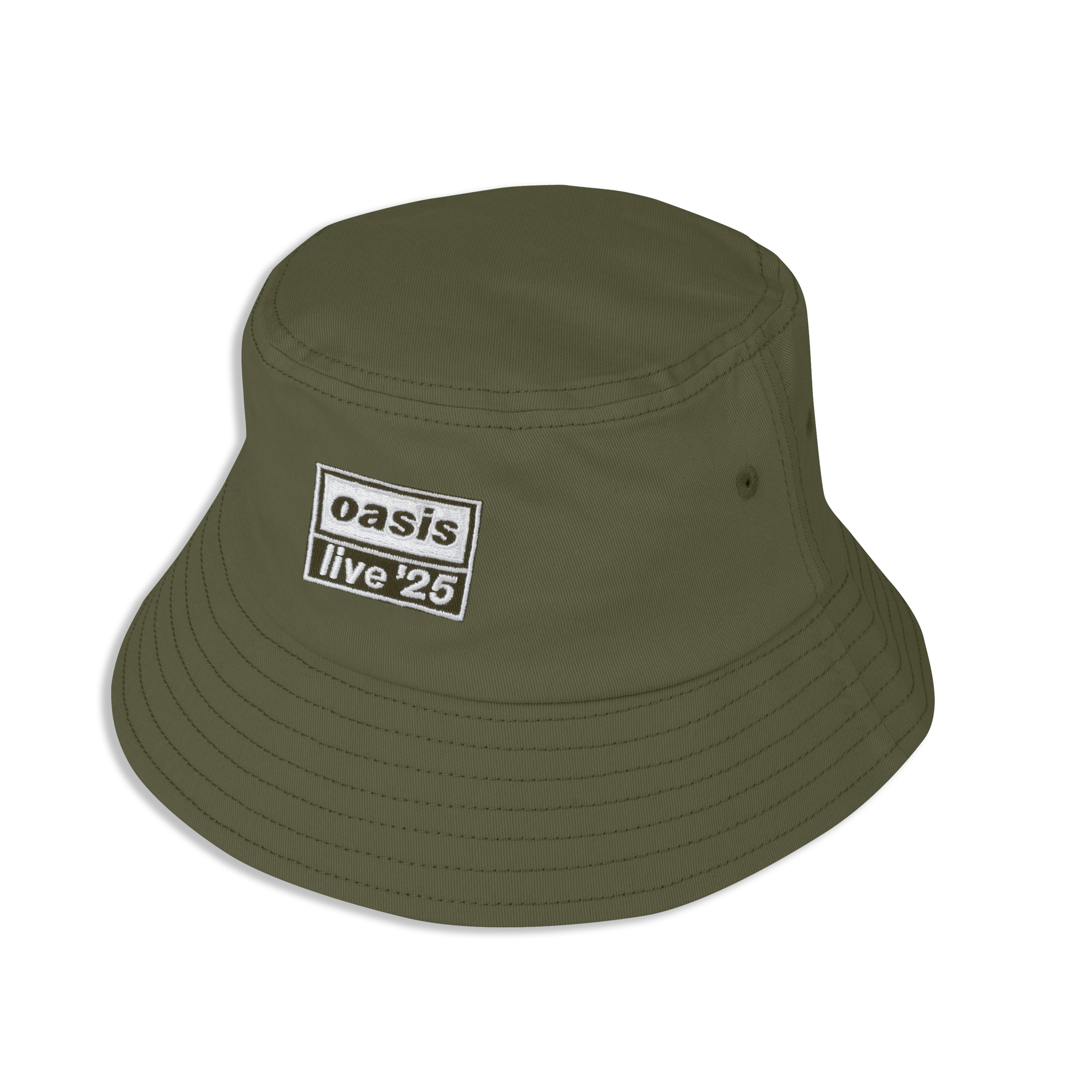 Live '25 Embroidered Logo Bucket Hat Forest Green – Aus Oasis Live