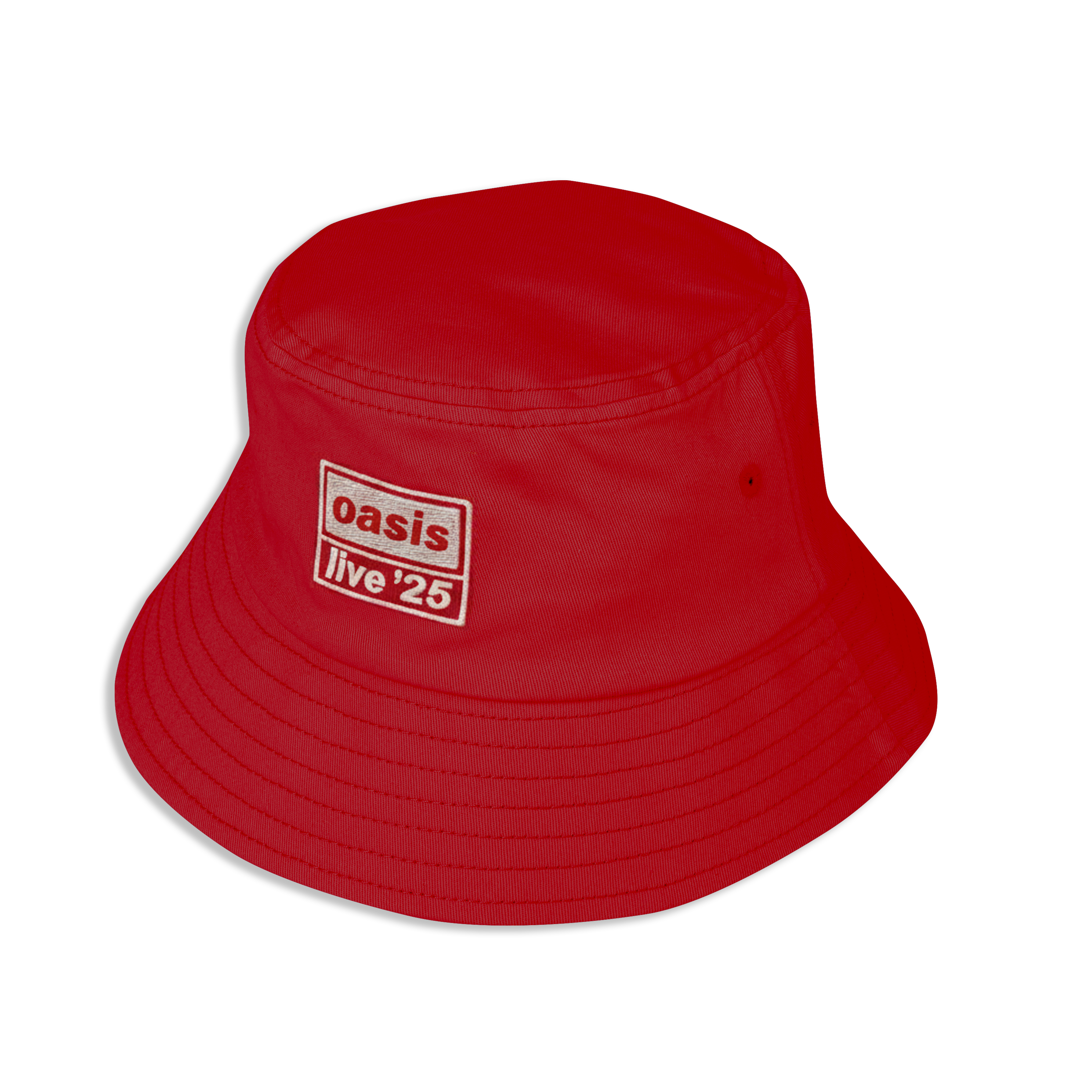 Live '25 Embroidered Logo Bucket Hat Red