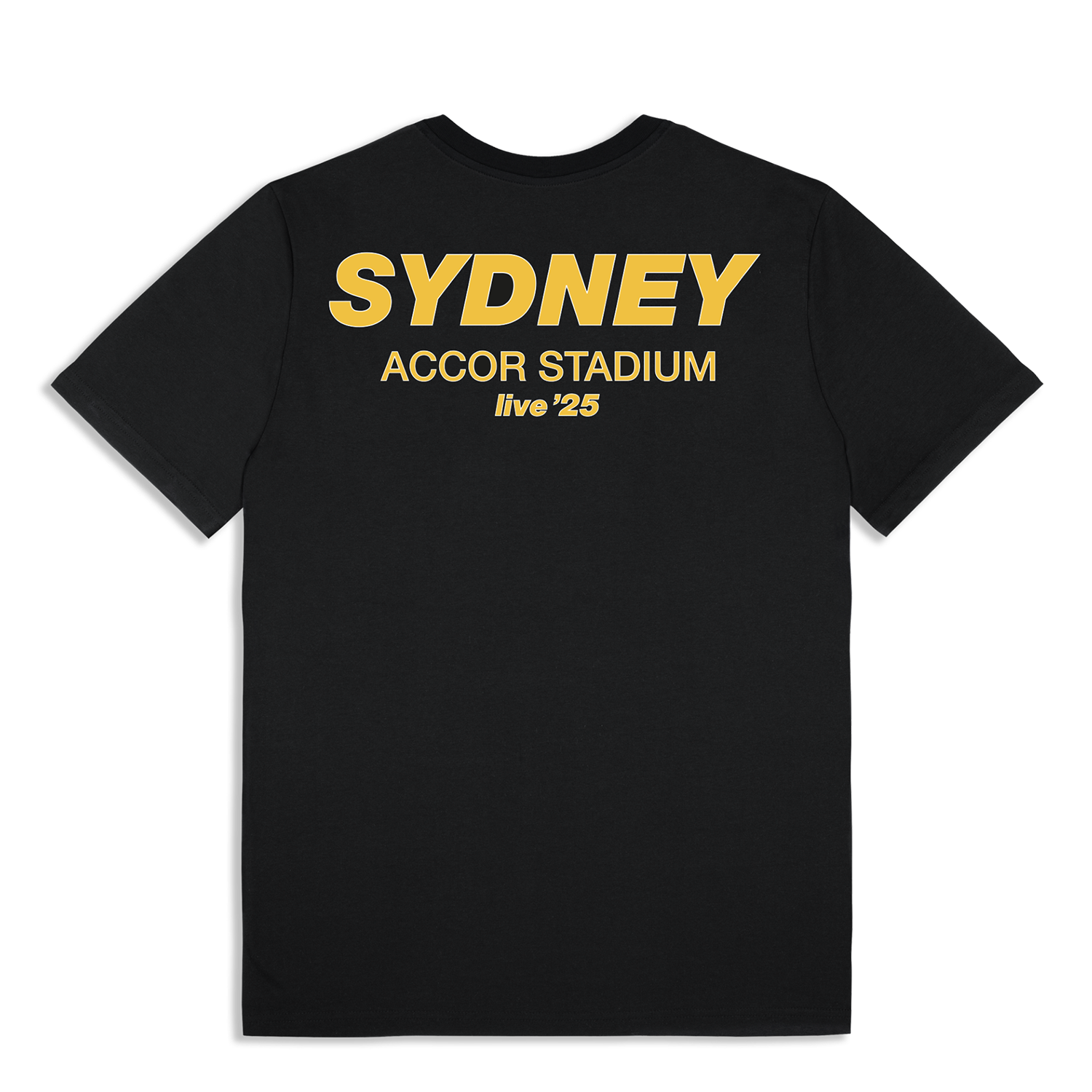 Live '25 Sydney T-Shirt Black | Oasis